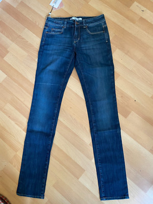 MADE IN ITALY NEU MIT ETIKETT HERREN GF FERRE STRETCH DENIM JEANS BLAU SKINNY SLIM W28 L34 H6
