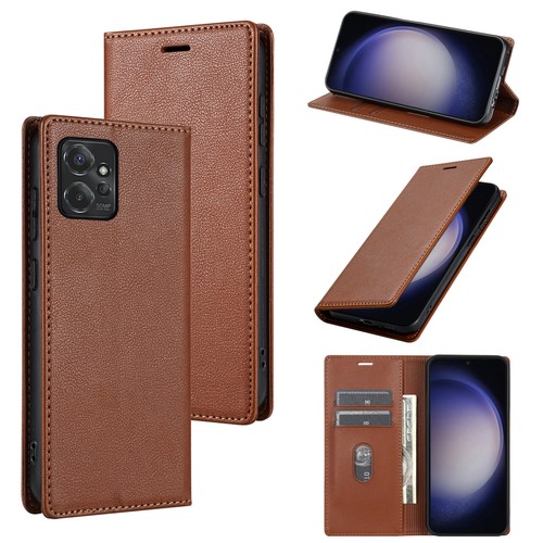 Für Motorola Moto G 5G (2023) Leder Wallet Flip Stand Case + Displayschutz - Bild 19 von 22