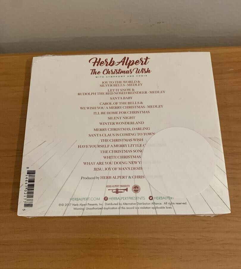 Christmas Wish by Alpert, Herb (CD, 2017) for sale online eBay