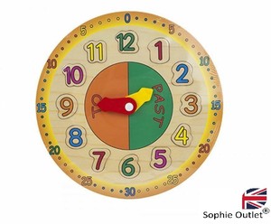 childrens wooden clock