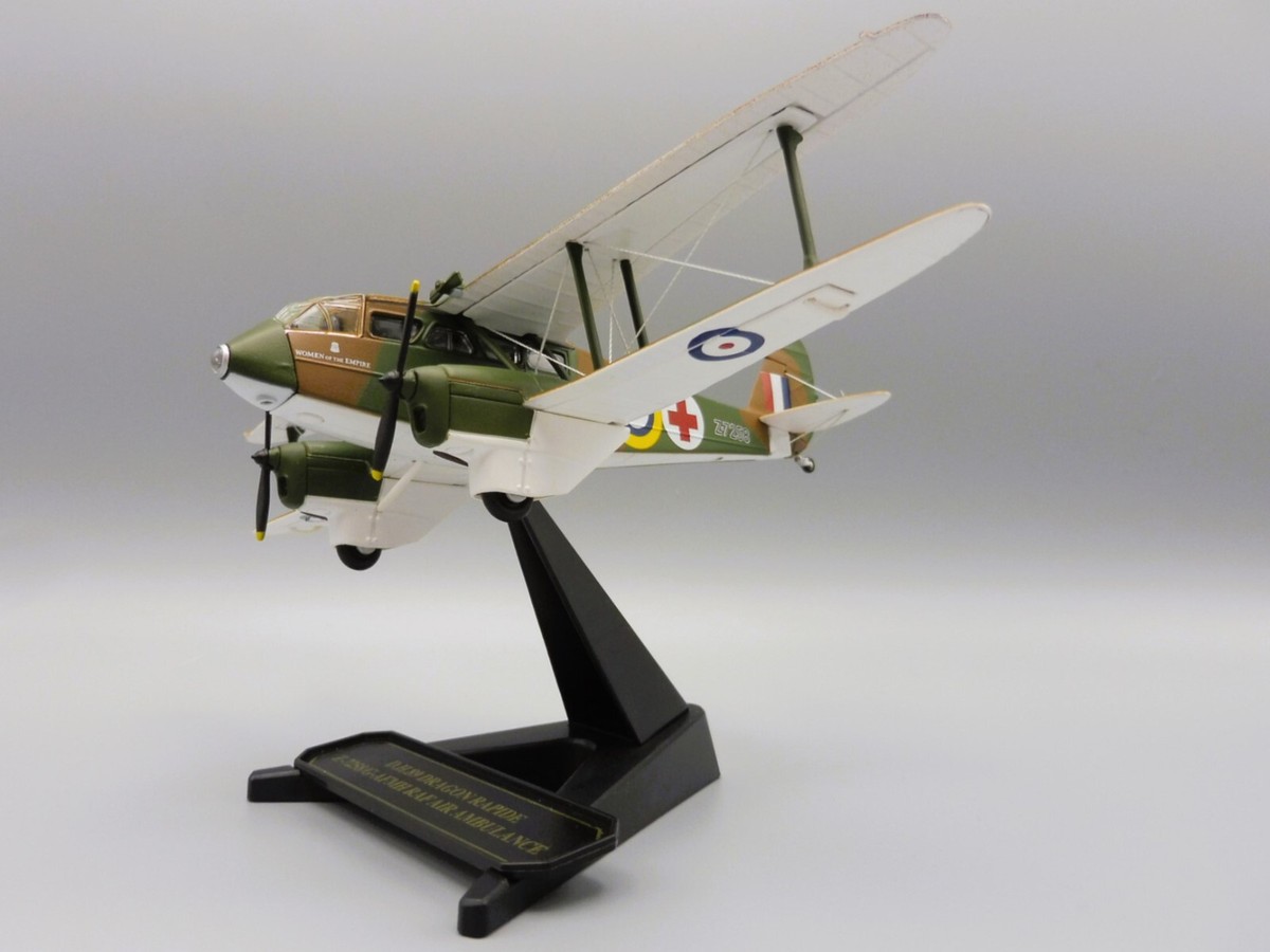 Maquette Avion Oxford Diecast 1/72 – De Havilland DH89 Dragon Rapide – Air Ambulance – Neuf Sous Emballage