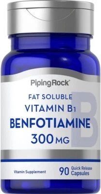 Benfotiamine Benfotiamina 300mg 90caps DIABETES FATIGA CRONICA, envio GRATIS