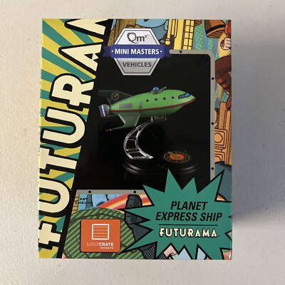 Qmx Mini Masters Futurama - Planet Express Ship - Bois - Loot Crate Exclusive