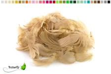 100 Gänsefedern 10cm Gänseflaum Gänsedaunen Schmuckfedern Bastelfedern Streudeko