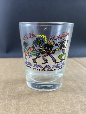 We Be Jammin, Jamaica, No Problem shot glass, COMB SHIP $1 PER MULT