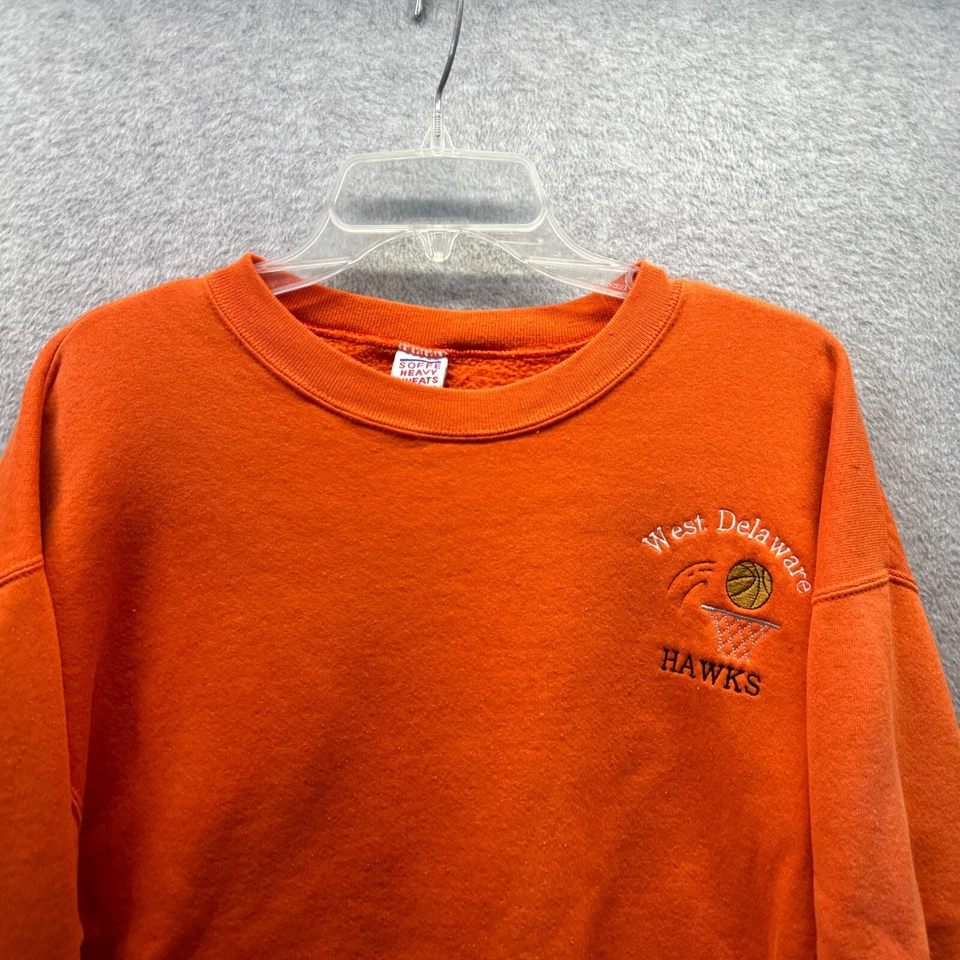 Sudadera De Colección West Delaware Hawks Para Hombre Grande Naranja Para Hombre Soffe Hecha en EE. UU. Foto 2 de 4
