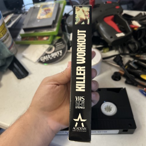 Killer Workout VHS Tape Horror Cult Gore Slasher David A Prior Aerobicide 1987 - Picture 4 of 6