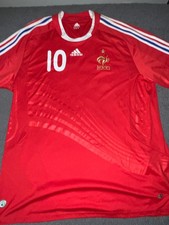 France Adidas 2007/08 #10 Zidane Soccer Red Jersey Men’s 2XL Football