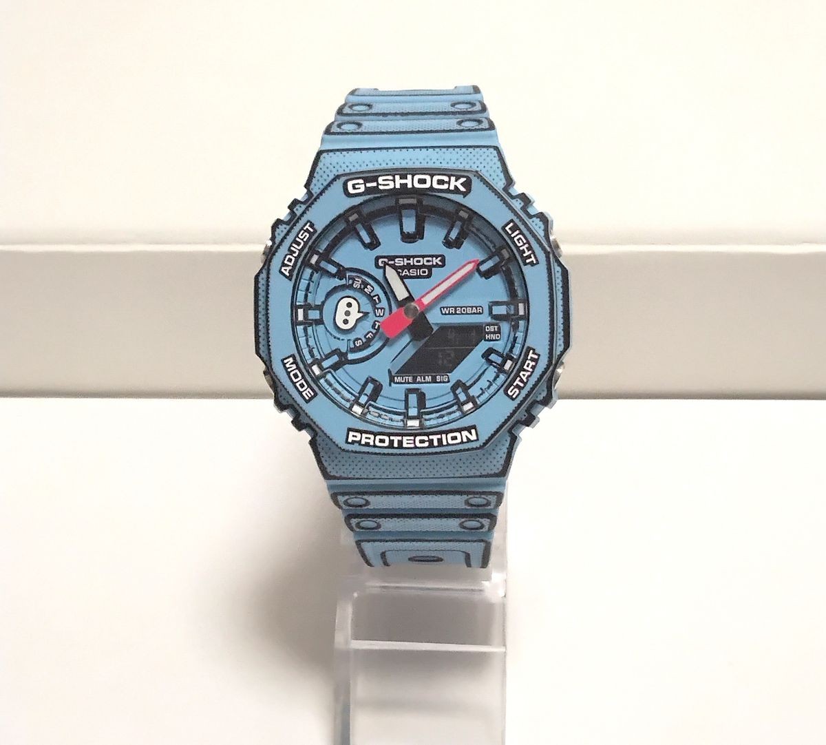 Casio G-Shock GA-2100MNG-2AJR Manga Blue Watch Japan Used Preowned 