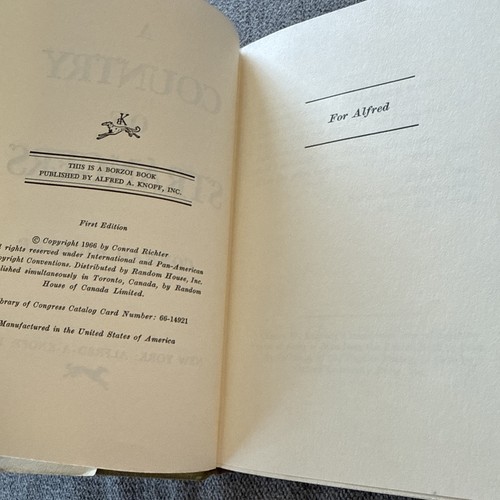 A Country of Strangers by Conrad Richter 1966 first edition - Picture 7 of 7