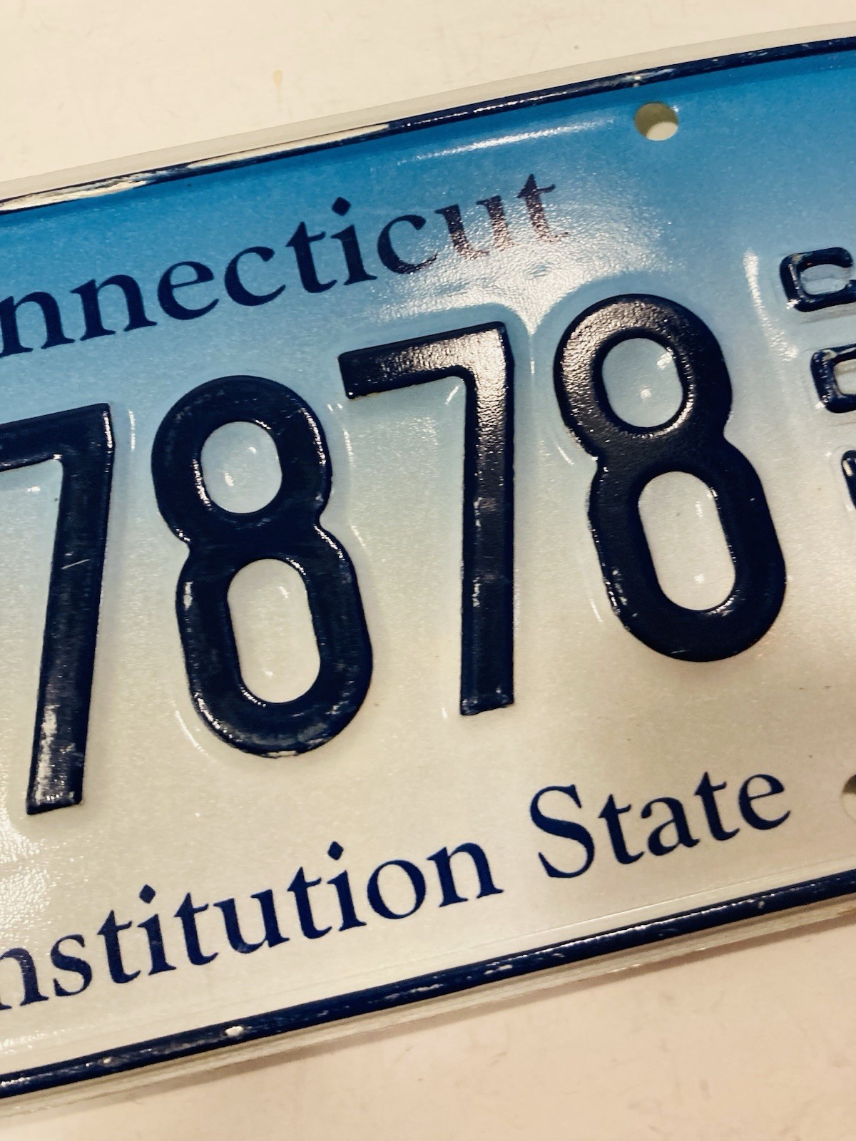 Connecticut Constitution State License Plate Expired Souvenir Art Decor