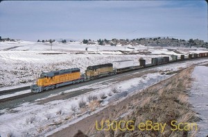 DM Original Slide - UP Union Pacific SD40-2 3776 Dale Jct WY 1992