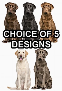 Labrador Retriever Dog Sticker Self Adhesive Wall Decal Various Sizes Made in UK