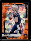 2024 Panini Prizm Drake Maye RC Orange Ice Rookie #329 Patriots