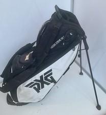 PXG Black  White 4-Way Divider Extreme Lightweight Golf Stand Bag Used