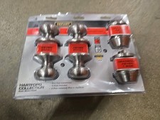 Lot Of 2 Defiant 2 Keyed Entry Door Knobs 2 Single Deadbolt Locks Combo Set