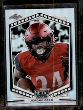 2022 Leaf Draft #P-JF1 Jerome Ford Metal Portrait Prismatic Silver