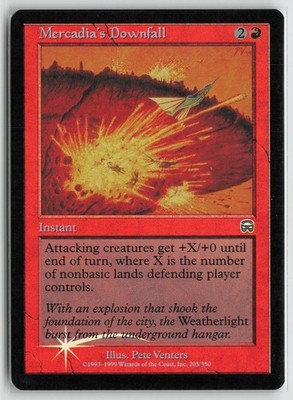 Mercadia's Downfall LP Foil 205 Mercadian Masques MTG