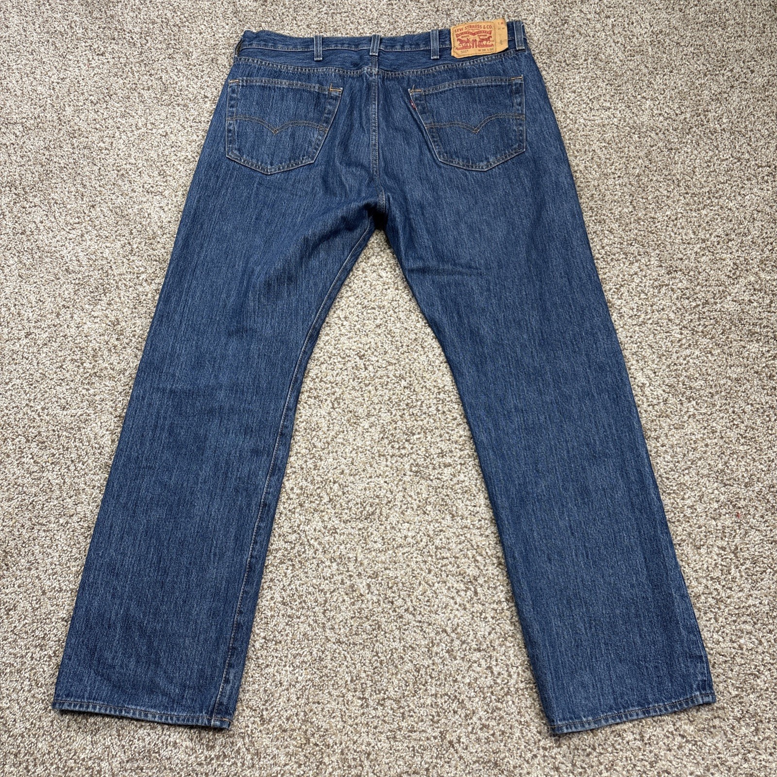 Levis 501 XX Jeans 38x32 Straight Leg Button Fly Denim Fits 38x32 - View 10