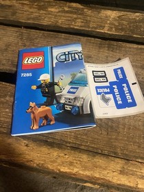 LEGO City Police Dog Unit 7285 Complete Set w/ Box, 96 pcs, Ages 5-12