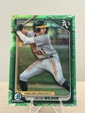 JACOB WILSON 2024 BOWMAN CHROME LUNAR GLOW ATHLETICS Q5190