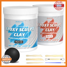 4lb Black Epoxy Sculpt Putty Clay - 2 Part A B Modeling Compound Repair