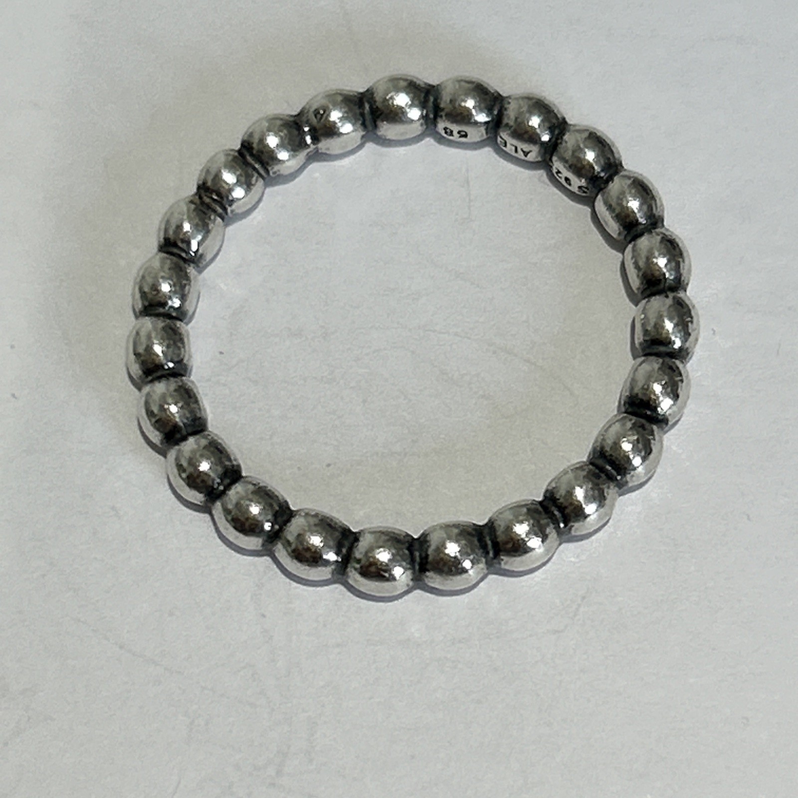 Authentic Pandora 🌟 Stackable ring 🌟thick Beade… - image 7