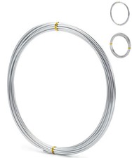 Mr. Pen- 9 Gauge Aluminum Craft Wire, 3 mm, 32.5 Feet x 3 silver