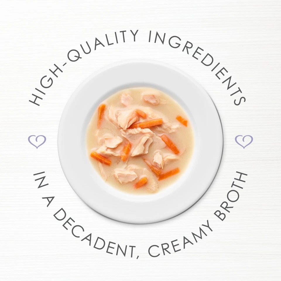 (8 pack) Purina Fancy Feast Broths Kitten Food, Wet Cat Food, Salmon & Whitefish - Image 3 of 4