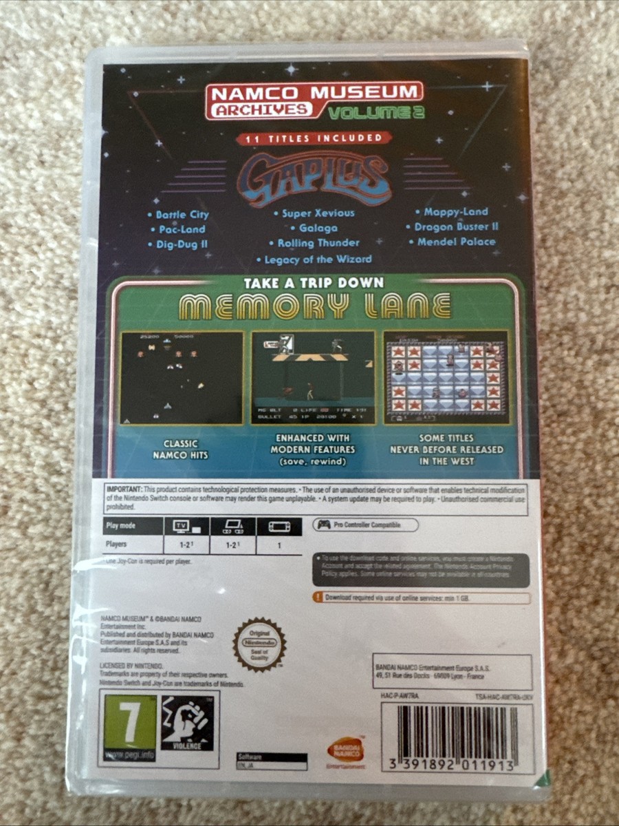 Nintendo Switch NAMCO HISTORY vol.2 Nintendo Switch NAMCO HISTORY vol.2 Namco Museum® Archives