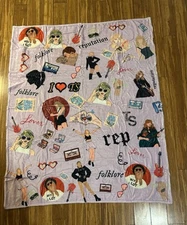 Taylor Swift Throw Blanket Plush-NEW-Super Soft-50x40