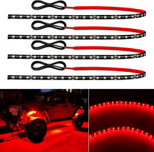 12v Led Light Strip Connectable 24inch Red Led Strip Lights For Car Golf Cart Mo
