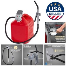 Automatic Fuel Transfer Pump with Flow Control Nozzle  51" Hose - Universal Fit