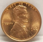 USA, 1942-P Lincoln Cent, Red BU, NR, 6-14