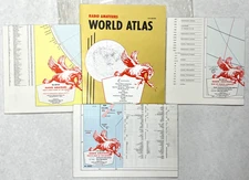Radio Amateurs World Atlas Prefix Map 90-Zone 5th, World 15th 9th N. America 8th