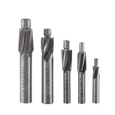 5pcs Counterbore Set High-Speed Steel M3-M8 4 Flutes 3mm; 4mm; 5mm; 6mm; 8mm
