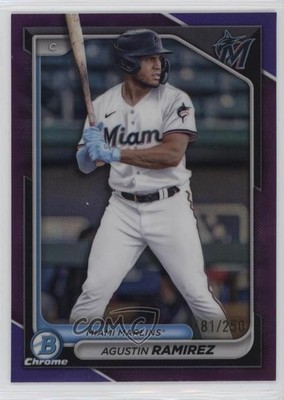 2024 Bowman Draft Chrome Purple Refractor 81/250 Agustin Ramirez #BDC-133 6o3