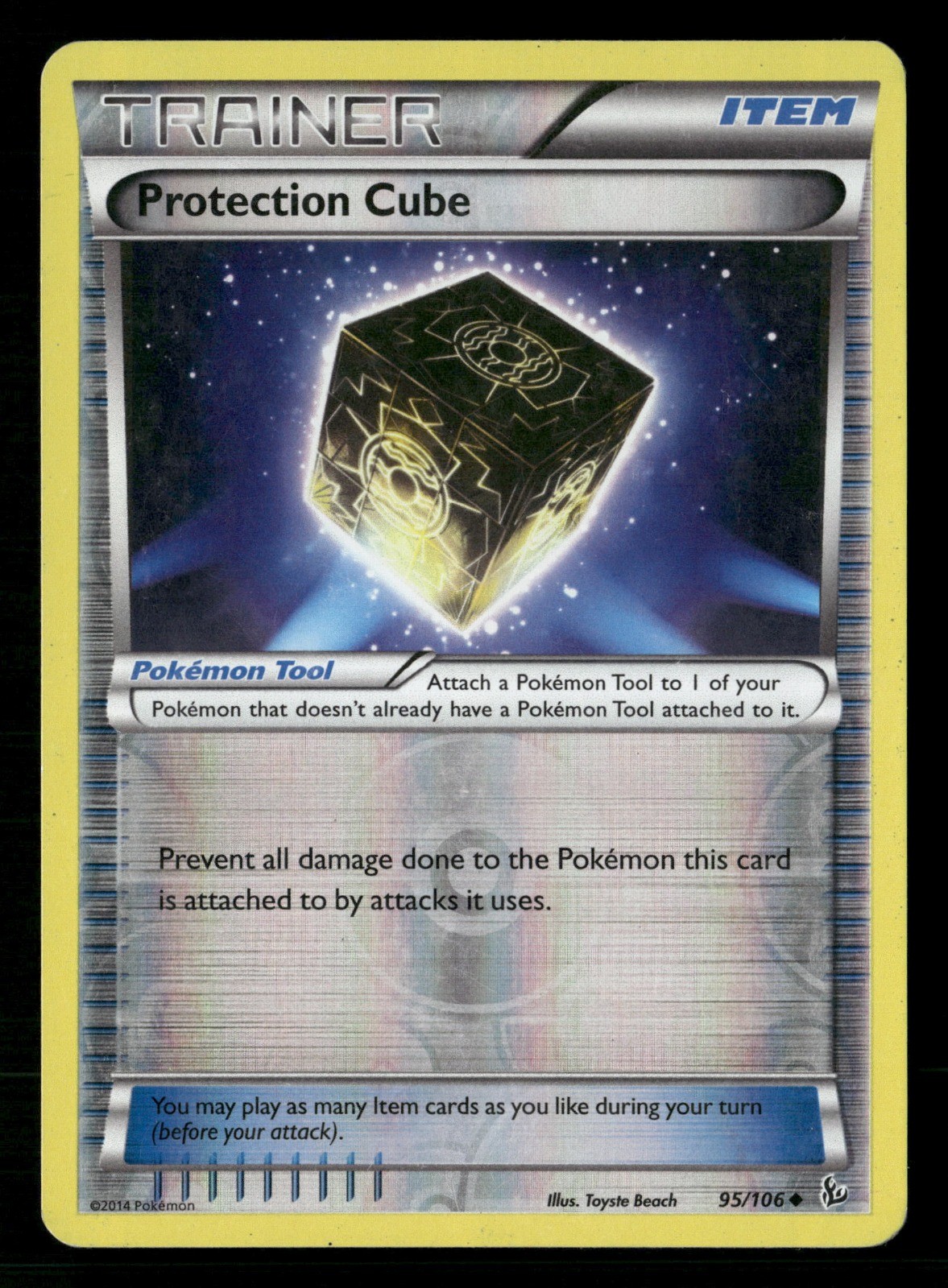 Pokemon TCG Protection Cube Item Uncommon XY - Flashfire 95/106 MP