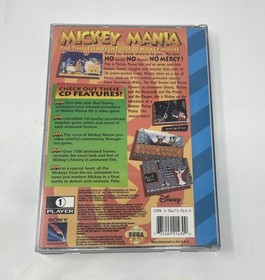 Mickey Mania: Timeless Adventures Mickey Mouse Sega CD - CIB Reg  & Poster, Foam
