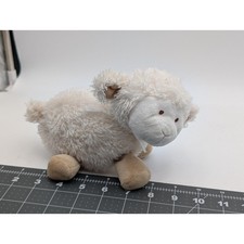 Carters Sheep Lamb Plush Pink Bow 6 Inch Stuffed Animal Toy