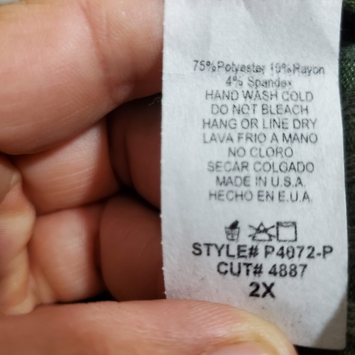 Top túnica camuflada acanalada tejida Jodifl talla corta 2X nuevo con etiquetas - Imagen 6 de 6