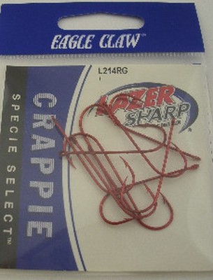 Eagle Claw L214RGH #4 10St Rote Aberdeen Haken