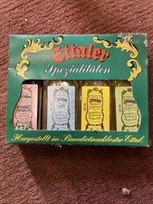 Ettaler Spezialit&auml;ten 4 Schnaps Miniaturen oVP Vintage Magenbitter