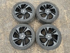 Vauxhall Corsa D/E 07-19 Set of x4 17" Inch Alloy Wheels w Tyres Black 215/45/17