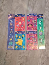 Lot Of 6 Pokemon First Gen Stickers 1998 - 2000s Brand New Sealed Packs