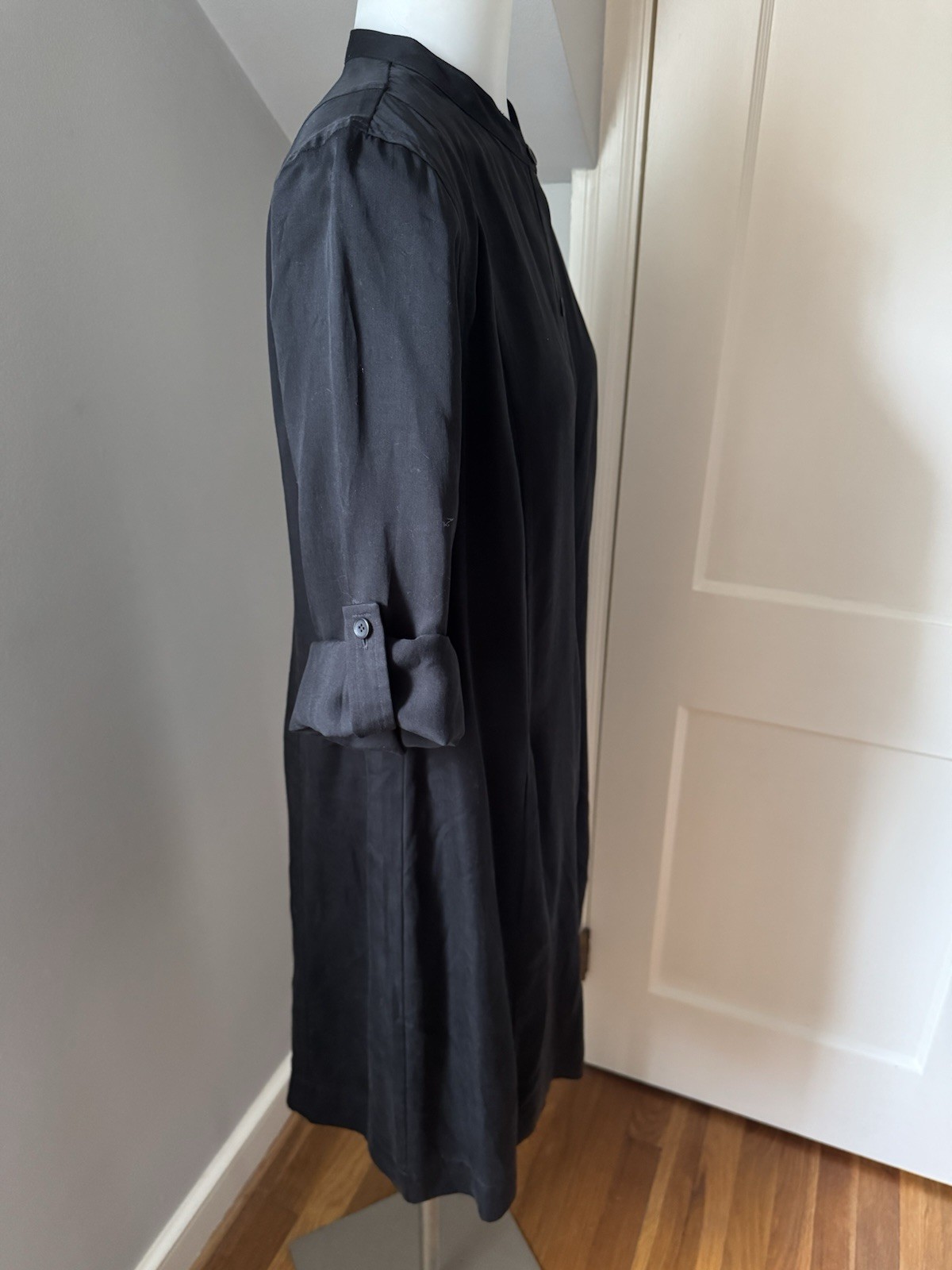 Women’s Eileen Fisher Solid Black Pullover Dress … - image 15