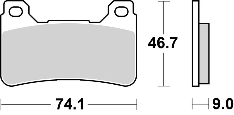 Plaquettes de frein BREMBO 07HO50RC carbone céramique haute endurance