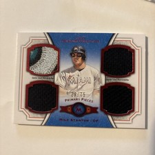 2012 Museum Collection Primary Pieces Quad Relics 28/75 Mike 