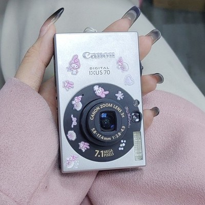 Canon IXUS 70 Digital Camera 7.1MP 3X Optical CCD Vintage - Silver 100%work