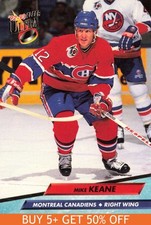1992-93 Ultra #106 Mike Keane Montreal Canadiens Hockey